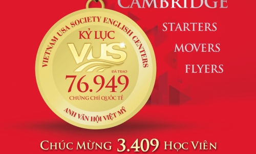 3.409 học viên VUS nhận chứng chỉ Quốc tế Cambridge