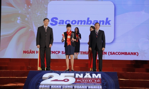 Sacombank nhận giải thương hiệu mạnh Việt Nam 2016