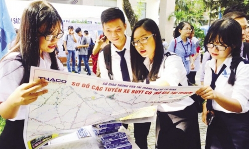 10.000 bản đồ xe buýt TP.HCM sẽ được phát miễn phí cho sinh viên trong năm 2016