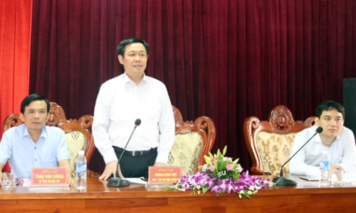 Phó Thủ tướng Vương Đình Huệ làm việc tại huyện Diễn Châu- Nghệ An
