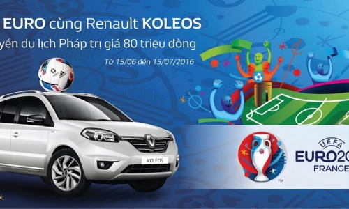 Đón 'cơn sốt' Euro 2016 cùng Renault Koleos