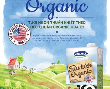Vinamilk là công ty sữa đầu tiên ra đời sản phẩm sữa tươi organic cao cấp