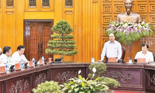 Thủ tướng Nguyễn Xuân Phúc đề nghị tỉnh Bến Tre, Trà Vinh nâng cao nhận thức người dân về biến đổi khí hậu