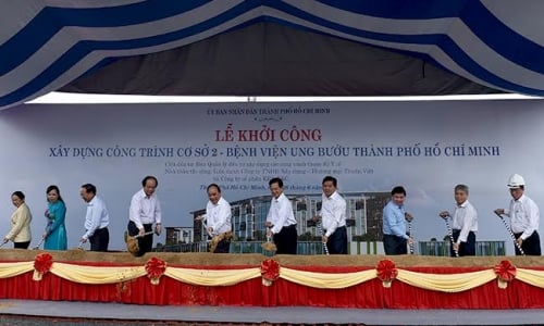 Thủ tướng dự Lễ khởi công cơ sở 2 Bệnh viện Ung bướu TP HCM