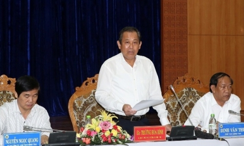 Phó Thủ tướng Trương Hòa Bình làm việc với lãnh đạo tỉnh Quảng Nam
