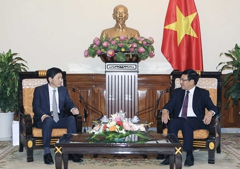 Phó Thủ tướng Phạm Bình Minh tiếp Đại sứ Hàn Quốc