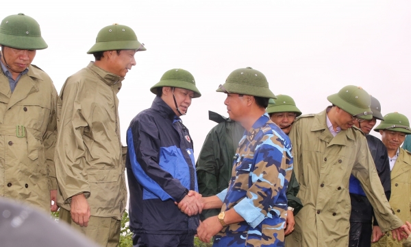 Phó Thủ tướng Vương Đình Huệ kiểm tra đôn đốc công tác phòng chống bão số 3