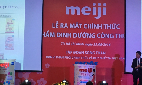 Lần đầu tiên sữa Meiji ra mắt sản phẩm chính hãng tại Việt Nam
