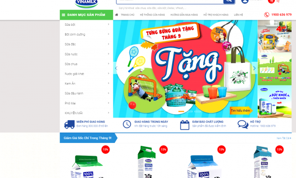 Vinamilk ra mắt website thương mại điện tử 'Giấc mơ sữa Việt”