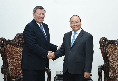 Thủ tướng Nguyễn Xuân Phúc tiếp Bộ trưởng Ngoại giao Cộng hòa Đông Uruguay