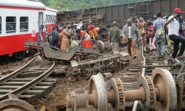 Hơn 59 người chết, 600 bị thương vì tàu lửa lật ở Cameroon