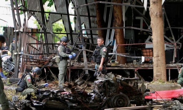 Đánh bom ở Thái, 1 người chết, 19 bị thương