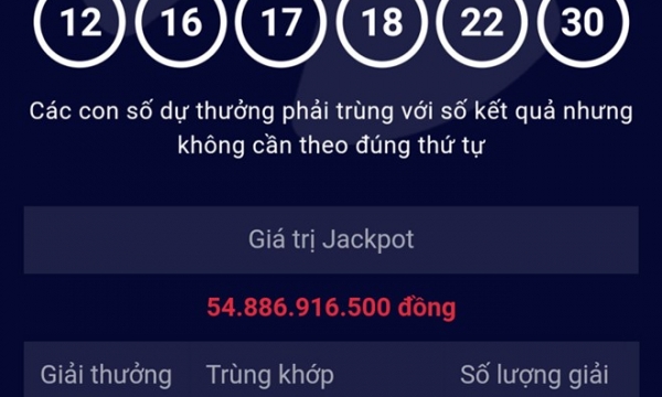 Chủ nhân của giải Jackpot trị giá 54,8 tỷ đồng đã gần lộ diện