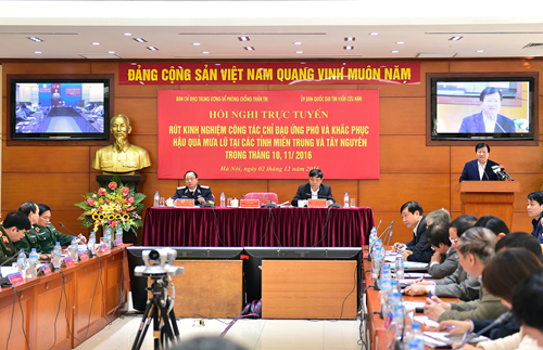 Phó Thủ tướng Trịnh Đình Dũng chủ trì hội nghị rút kinh nghiệm công tác chỉ đạo ứng phó và khắc phục hậu quả mưa lũ 