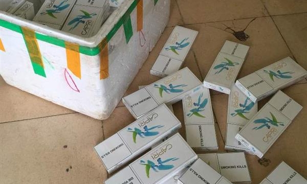 Quảng Ninh: Phát hiện 300 gói thuốc lá CAPRY vắng chủ