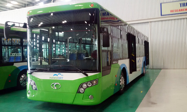 Xe buýt nhanh BRT tại Hà Nội không cần chạy thử để khớp nối kỹ thuật