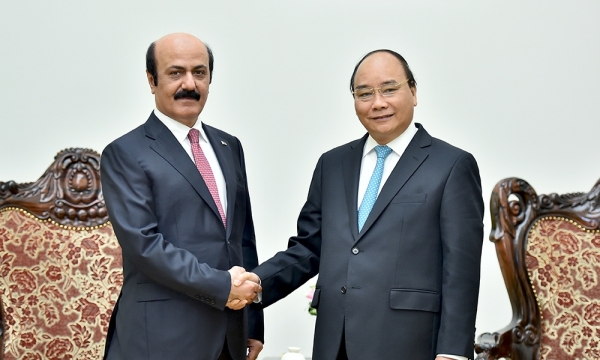 Thủ tướng Nguyễn Xuân Phúc  tiếp Đại sứ Qatar