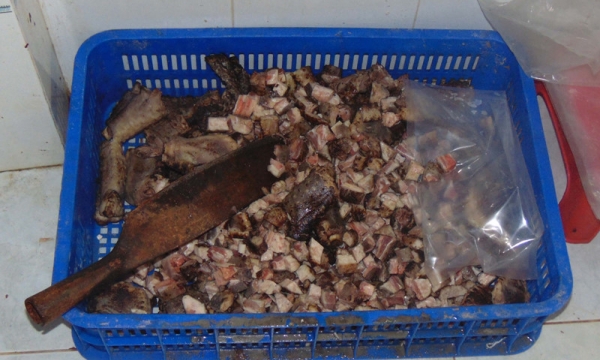 Phát hiện kịp thời hơn 3 tấn thịt bẩn chuẩn bị đưa ra thị trường