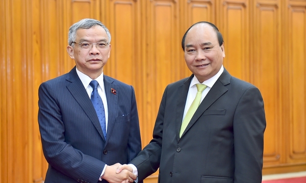 Thủ tướng Nguyễn Xuân Phúc  tiếp Bộ trưởng Bộ Tài nguyên và Môi trường Lào