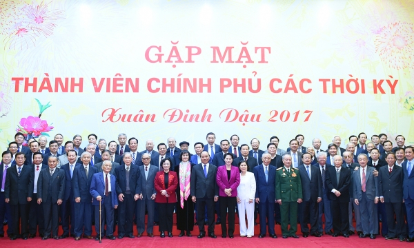 Thủ tướng Nguyễn Xuân Phúc chủ trì cuộc gặp mặt thành viên Chính phủ qua các thời kỳ