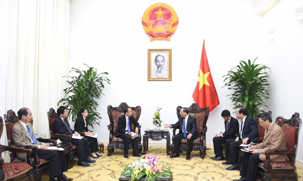 Thủ tướng Nguyễn Xuân Phúc tiếp Trưởng Đại diện Tổ chức Xúc tiến thương mại Nhật Bản (JETRO) tại Việt Nam