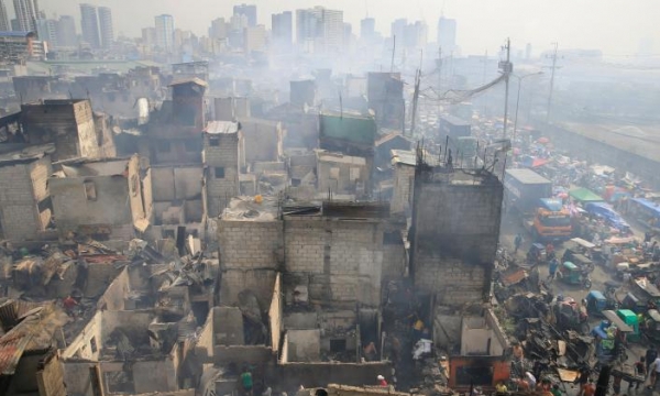 Cháy lớn tại Philippines: 15.000 dân bỗng chốc trở thành người vô gia cư