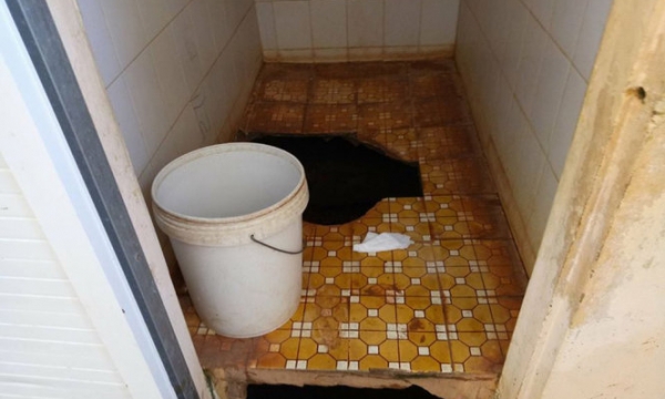 Xây mới nhà vệ sinh tại trường có học sinh gặp nạn do sập hầm