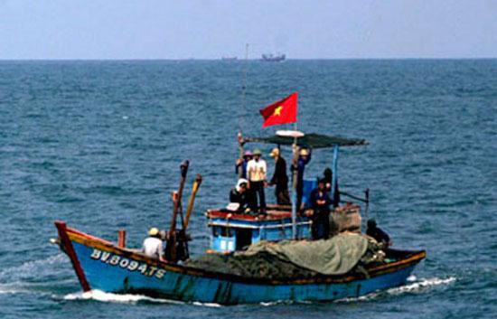 Tàu cá với 10 thủy thủ Việt Nam bị bắt ở Brunei 