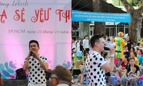 Ca sĩ Phạm Nhật Huy mang lời ca tiếng hát xoa dịu đau đớn cho các bệnh nhi