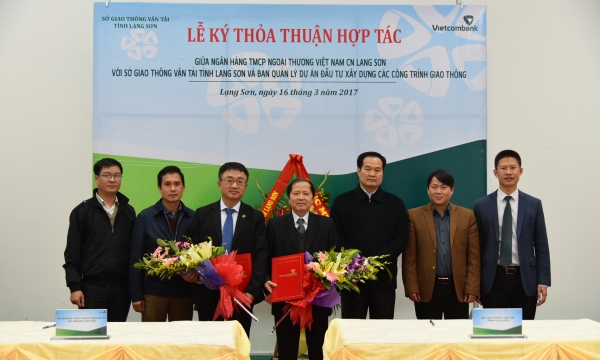 Vietcombank tài trợ tín dụng cho các công trình giao thông tại Lạng Sơn