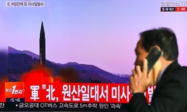 Triều Tiên bắn tên lửa đạn đạo vào biển Nhật Bản