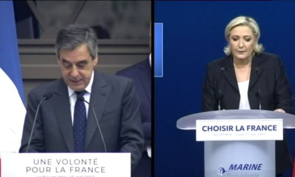Bầu cử Pháp: Bà Le Pen bị cáo buộc “đạo văn” ông Fillon