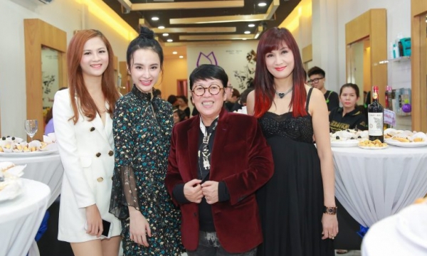 Angela Phương Trinh, Hiền Mai đến chúc mừng nhà tạo mẫu tóc đình đám Khánh Vĩnh Hoàng
