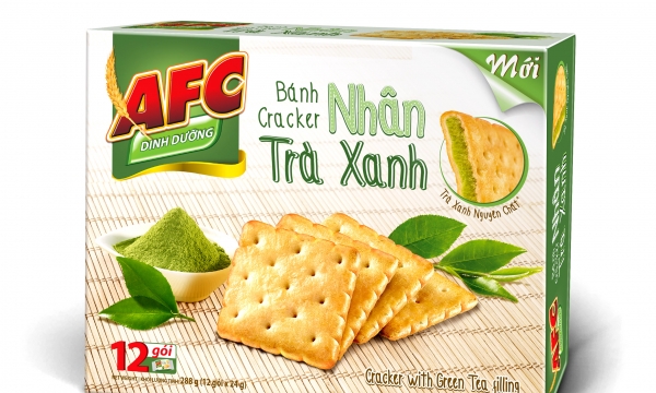 Kinh Đô tung bánh AFC được làm từ 100% trà xanh nguyên chất