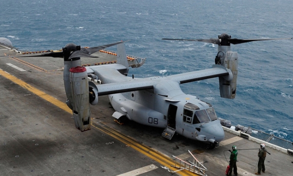 Mỹ: Máy bay quân sự rơi ngoài khơi biển Australia, 3 lính mất tích 