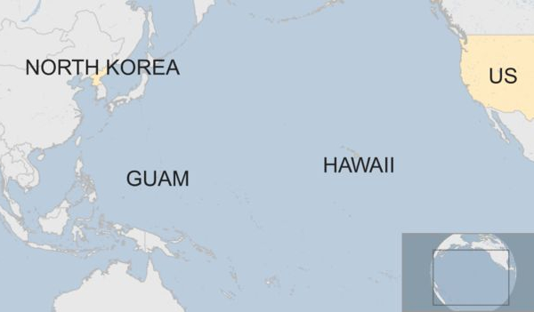 Triều Tiên “cân nhắc tấn công đảo Guam” và nước Mỹ bằng ICBM