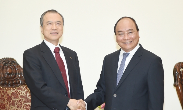 Thủ tướng Nguyễn Xuân Phúc  tiếp  Tổng Giám đốc Tokyo Gas