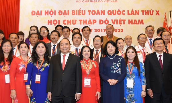Thủ tướng Nguyễn Xuân Phúc dự Đại hội Hội chữ Thập đỏ 
