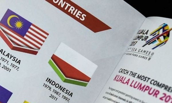 SEA Games 29: Do in sai cờ Indonesia, website Malaysia bị phá 
