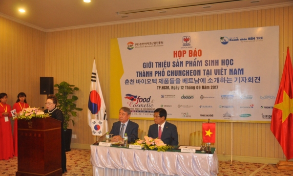 Hàng loạt sản phẩm sinh học Hàn quốc được giới thiệu tại Việt Nam