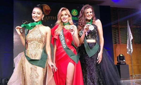 Hà Thu liên tục ghi điểm trong mắt bạn bè quốc tế tại Hoa hậu Trái đất 2017