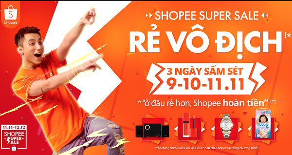 Shopee Super Sale - Sự kiện mua sắm lớn nhất mùa cuối năm