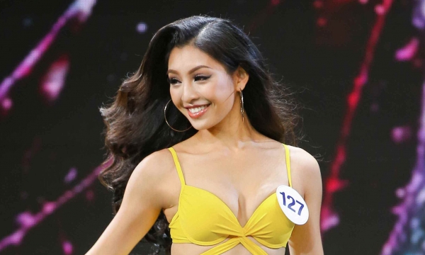 Ngắm nhìn thí sinh Hoa hậu Hoàn vũ Việt Nam trình diễn phần thi bikini 