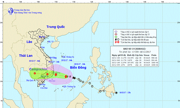Các tỉnh Nam Trung Bộ khẩn trương sơ tán dân tránh bão số 14