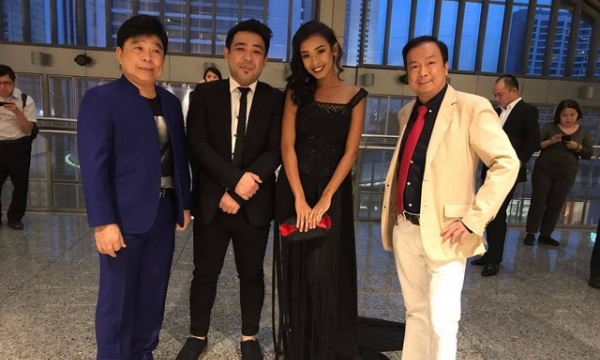 Cindy V nổi bật với váy tua rua tại Lễ trao giải Asian TV Awards 2017