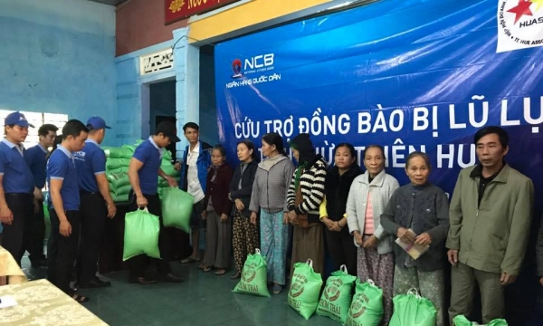 NCB hỗ trợ người dân bị thiệt hại sau mưa lũ tại tỉnh Thừa Thiên Huế