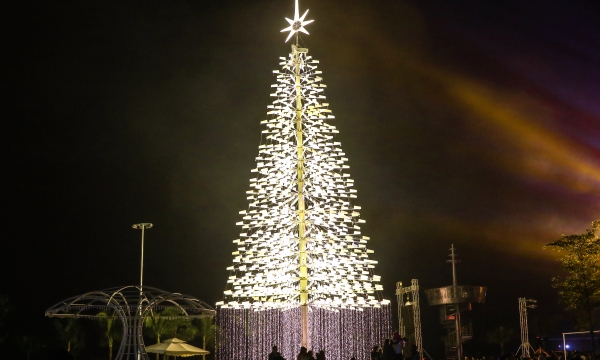  Chiêm ngưỡng cây thông Noel cao 30 mét tại Cocobay Đà Nẵng