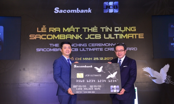 Sacombank ra mắt dòng thẻ cao cấp nhất của JCB tại Việt Nam 