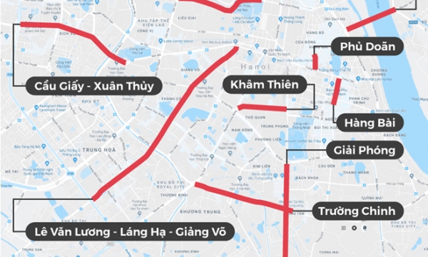 Hà Nội: Cấm xe Uber, Grab tại 13 tuyến phố vào giờ cao điểm