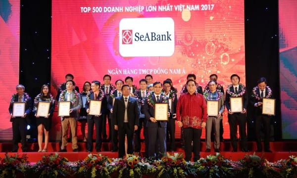  SeABank được xếp hạng “Top 500 doanh nghiệp lớn nhất Việt Nam”